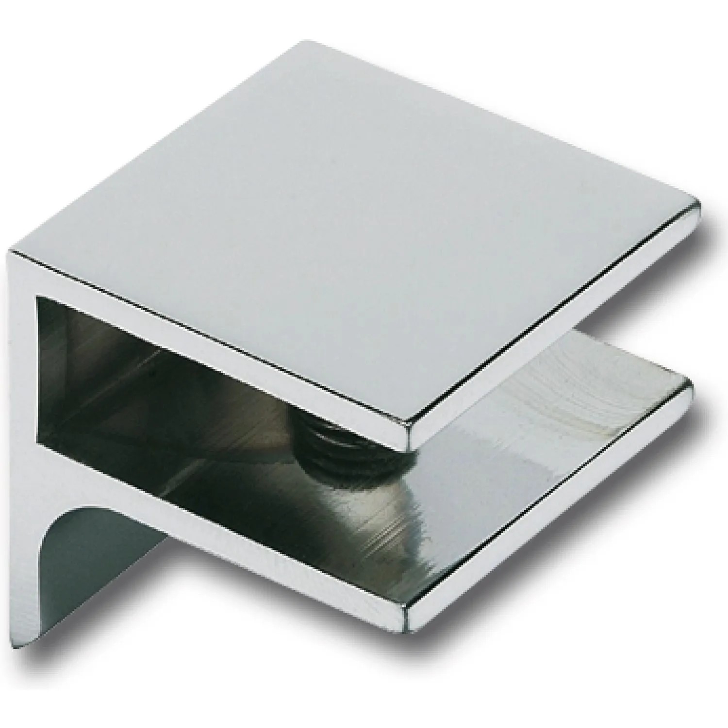 Fonsegrive Glastablar-Klemmträger Pula Glas 8-10 mm Breite 30 mm Verchromt Poliert