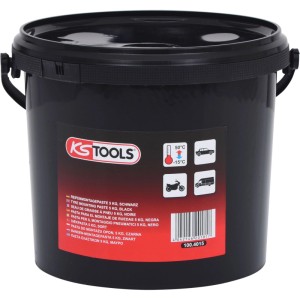KS TOOLS Reifenmontagepaste 5 kg, schwarz, im Eimer. Ideal für PKW, Motorräder und Transporter.