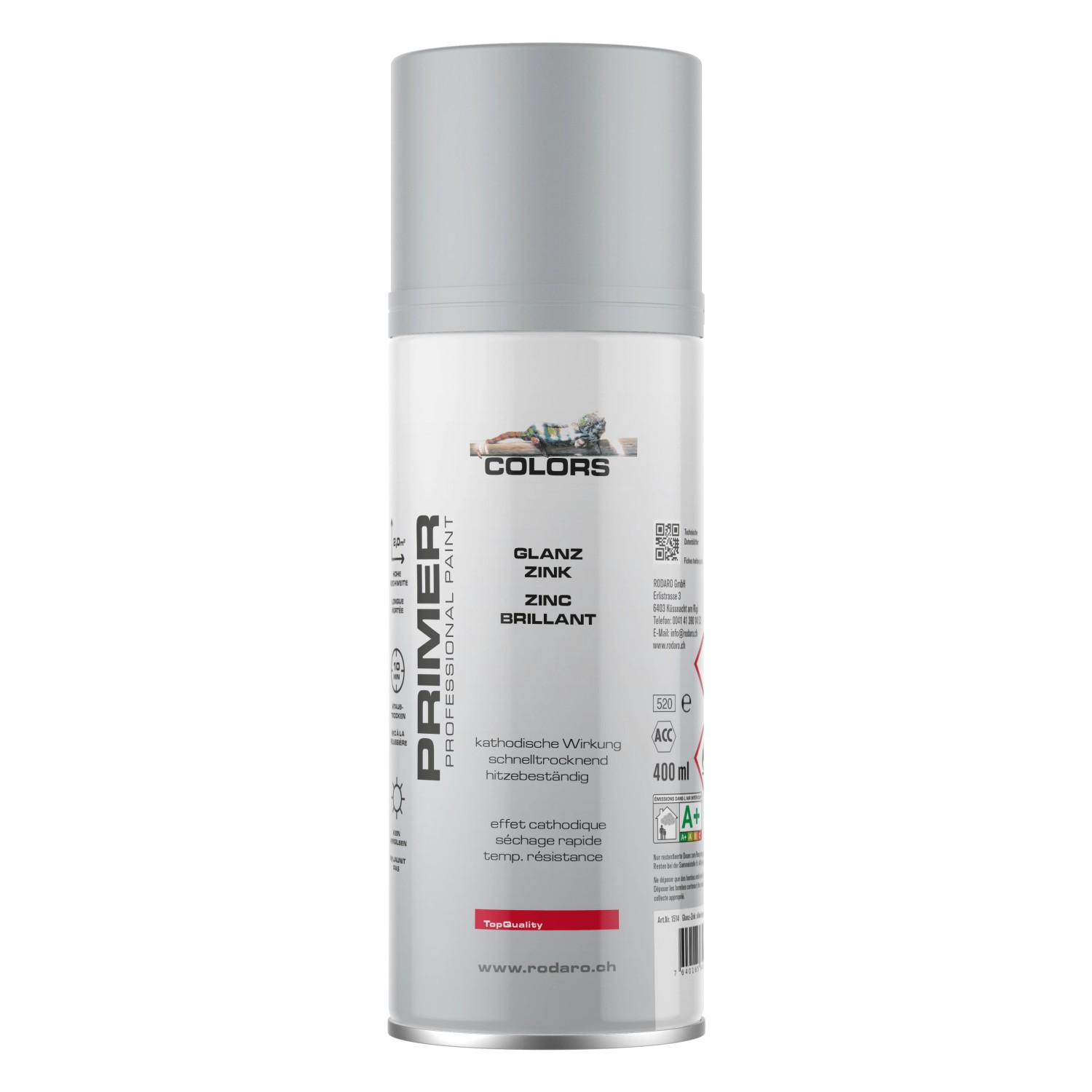 COLORS Zink-Alu Sprühlack 400ml Silber
