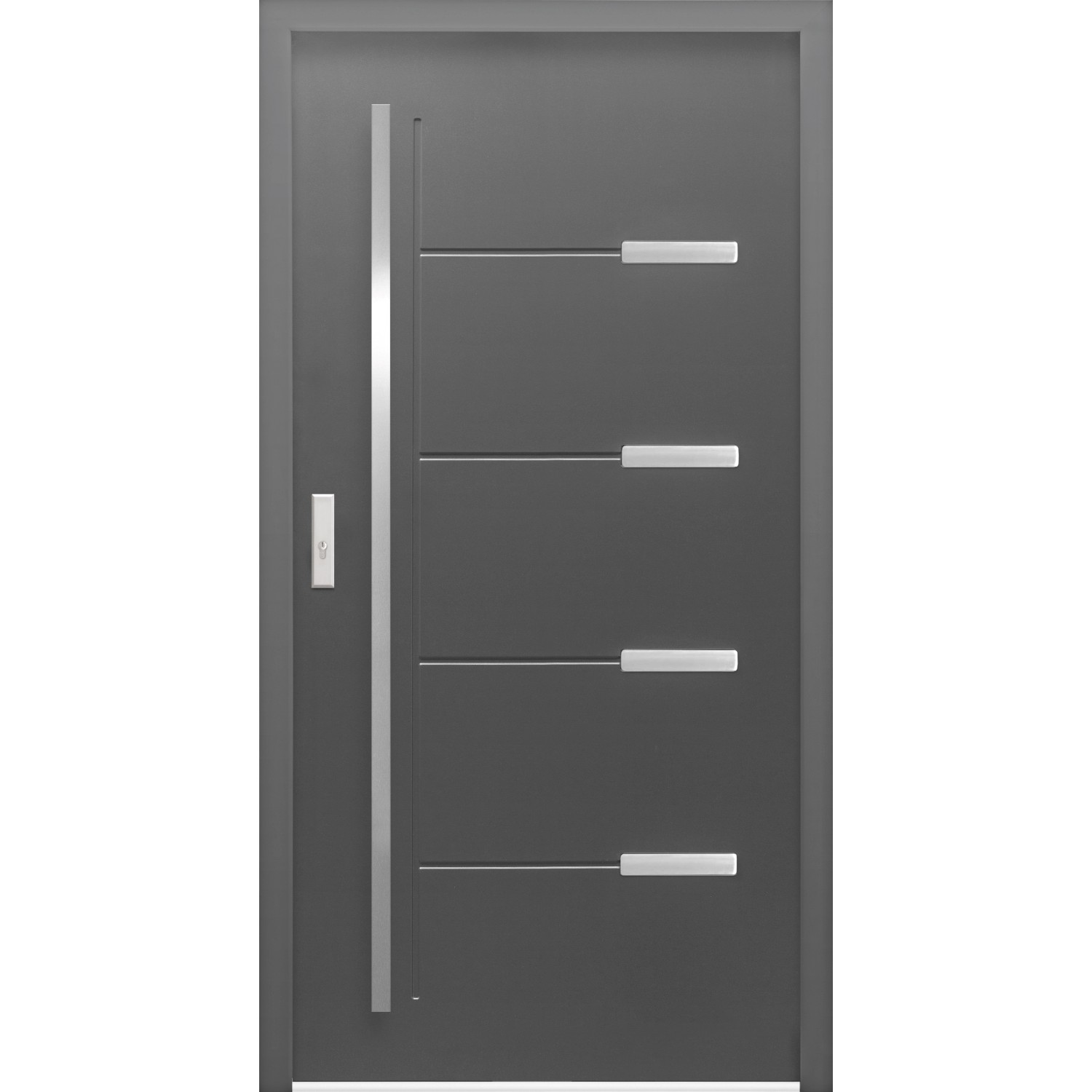 Haustür Thermospace Oslo Prime 100 cm x 210 cm Anthrazit Anschlag L günstig online kaufen