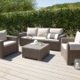 Best Gartenlounge Mombasa 4teilig Polyrattan Sand bei OBI