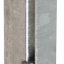 Verzinkter Zaunpfosten, 120 cm, mit flacher Abdeckschiene für Zaunbau & Sichtschutz.