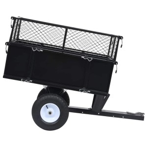 vidaXL Kippanhänger für Rasenmäher 150 kg Last 92449