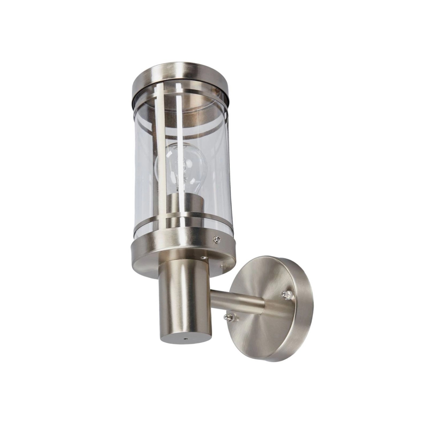 Lindby Djori 9977032 Spritzwassergeschützt Modern in Alu aus Edelstahl 1-flammig E27