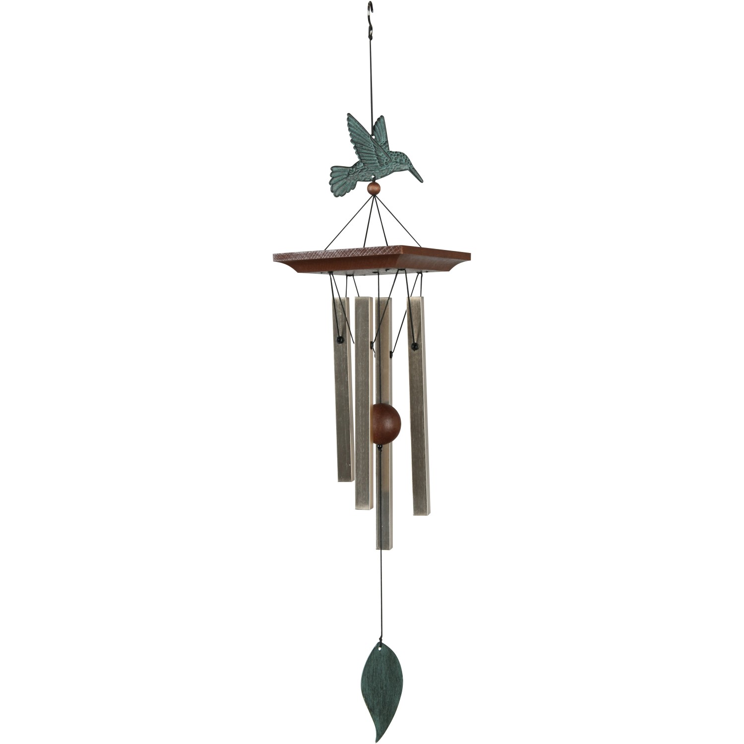 Nature´s Melody Garden-Decor Klangspiel Kolibri 62 Cm Hellgold