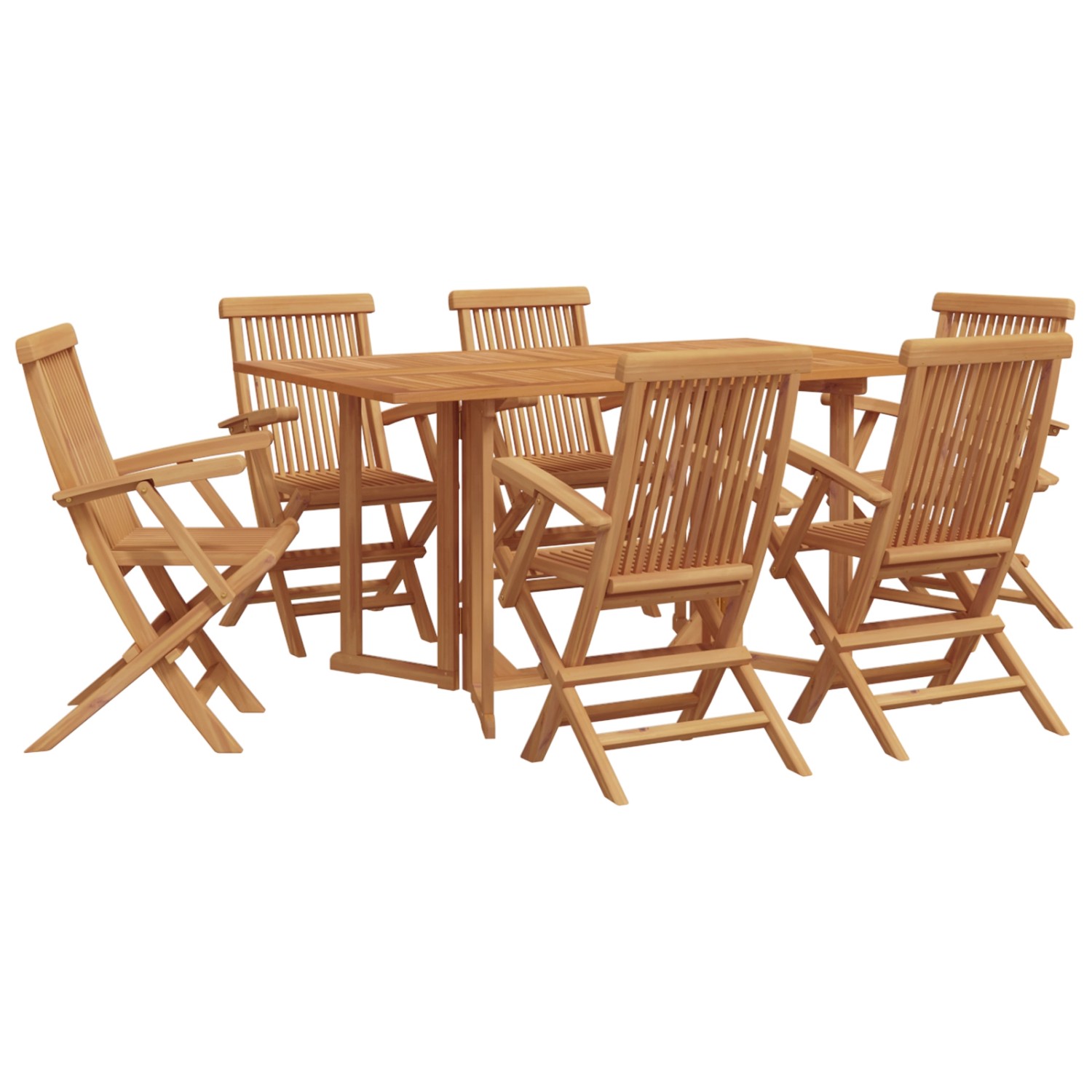 vidaXL 7-Teiliges Garten Essset aus Massivem Holz Teak 3155339 günstig online kaufen