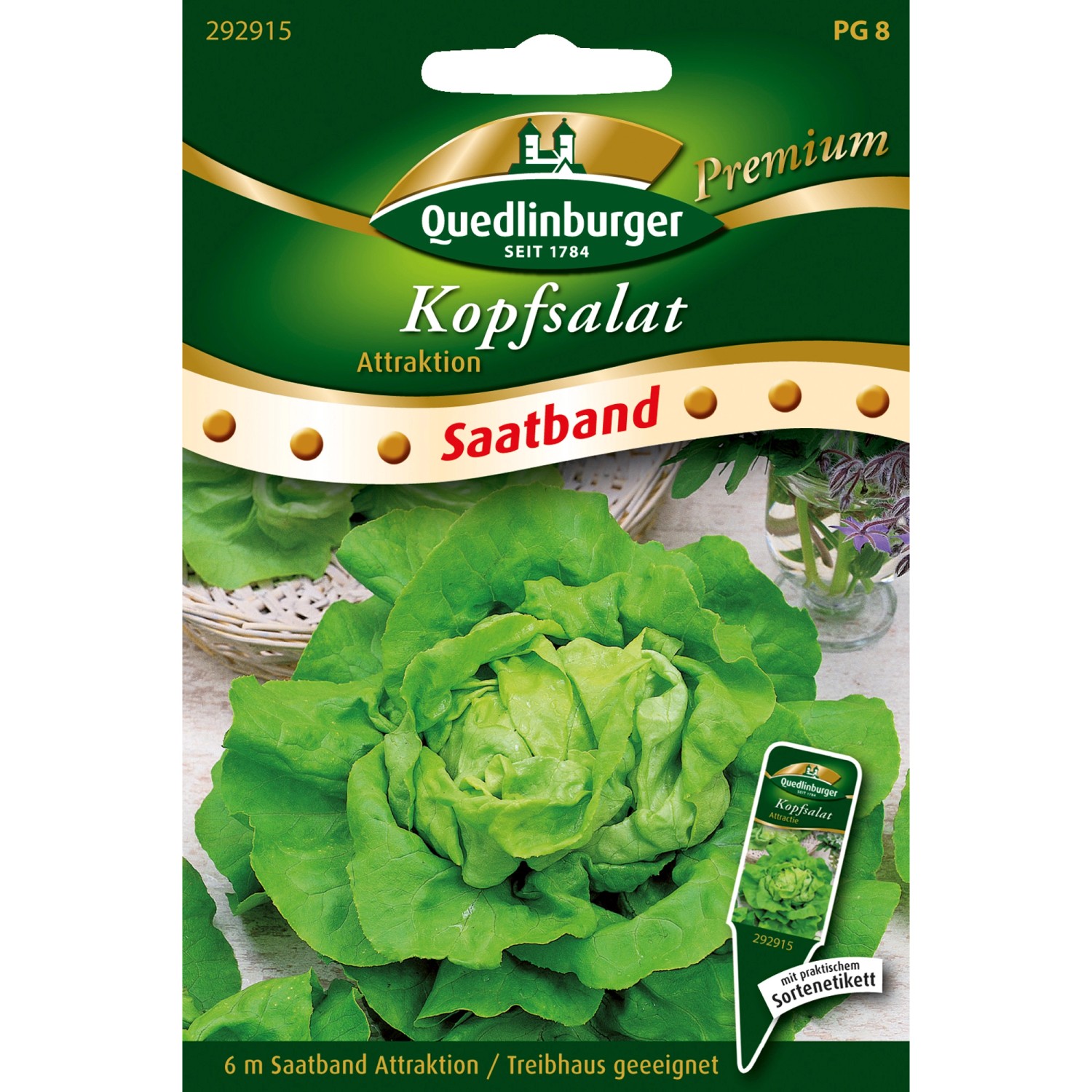 Quedlinburger Kopfsalat Attraktion Saatband günstig online kaufen