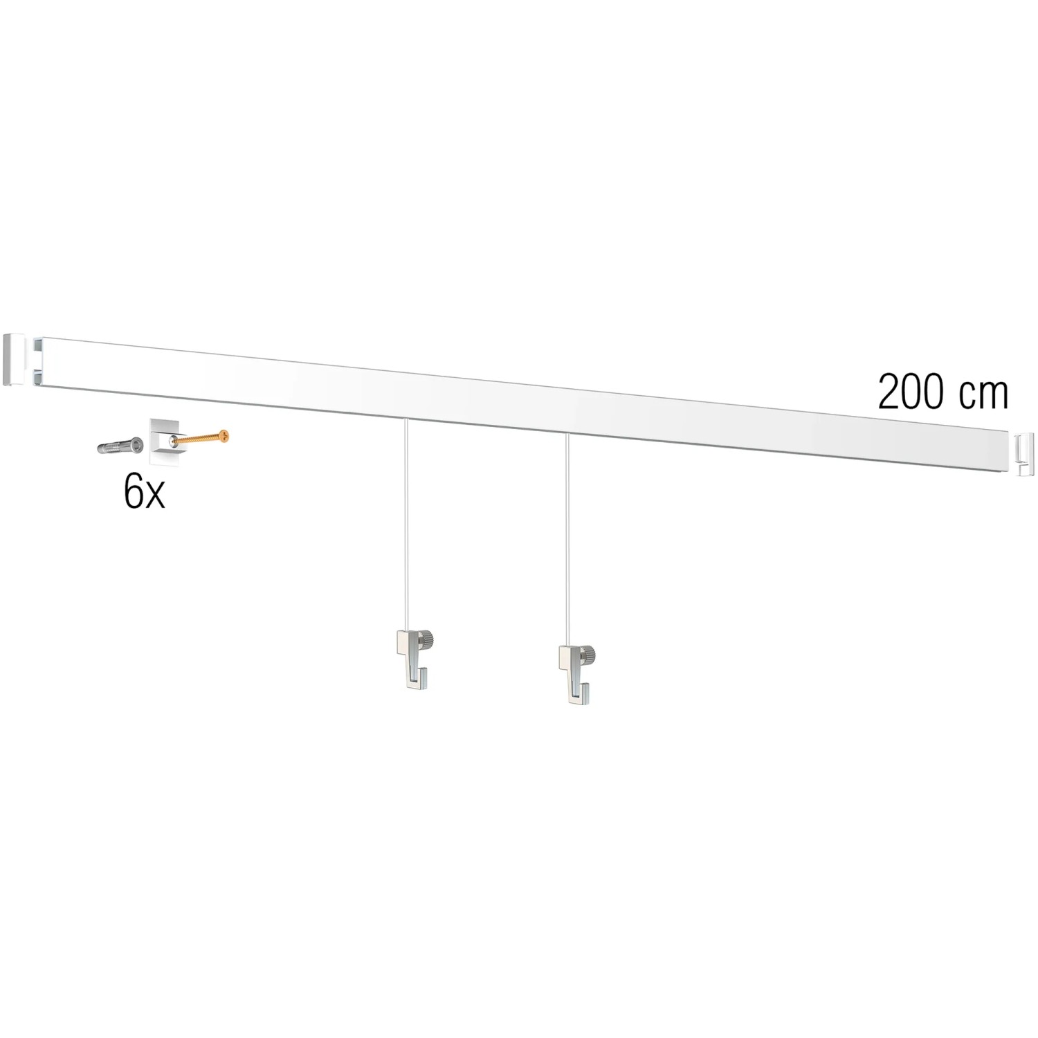 Ez Click Rails Artiteq Bild-Aufhängesystem Click Rail All-in-One 6 m Weiß kaufen bei OBI