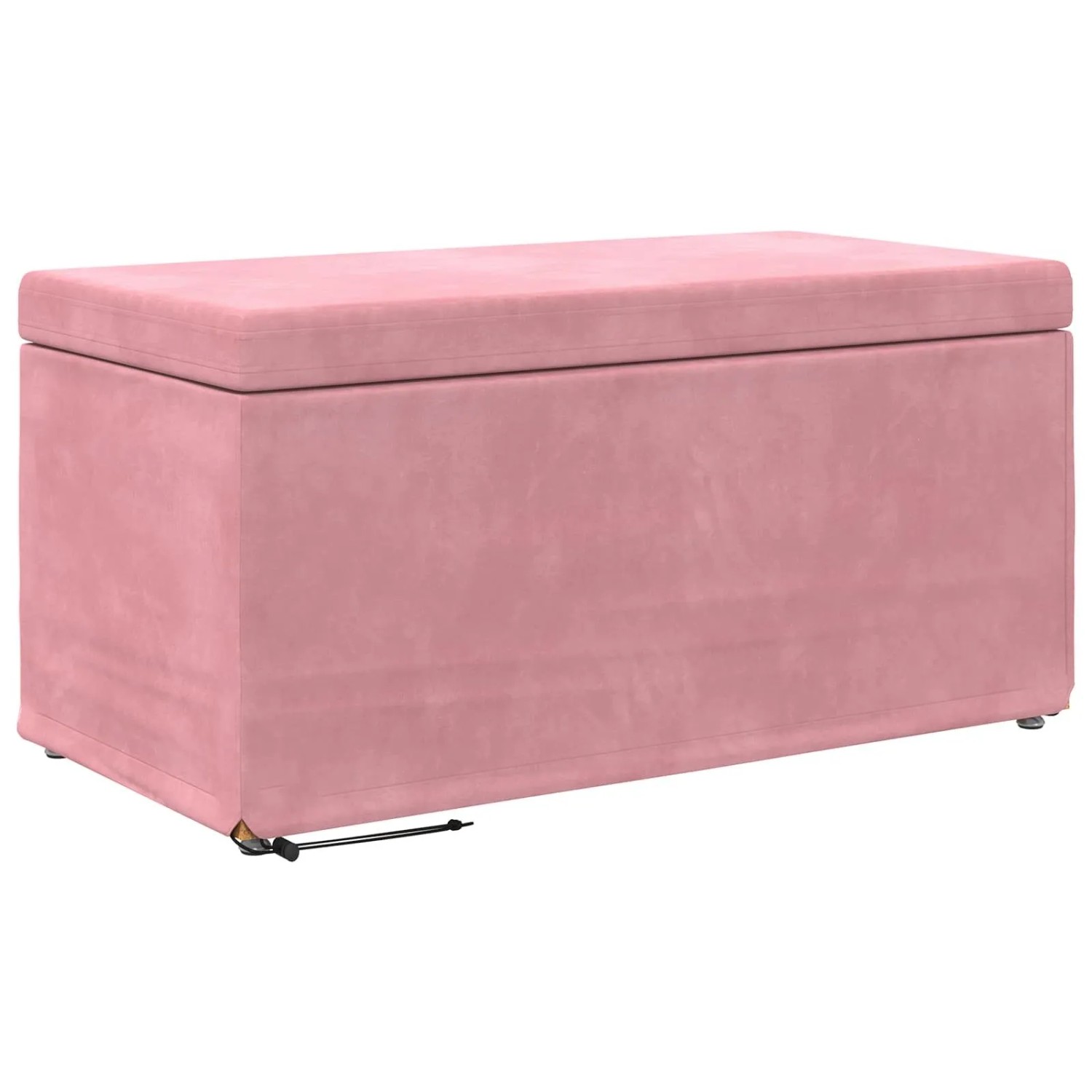 vidaXL Hocker Rosa 81 x 41 x 40 cm Samt und Engineering Holz 876783