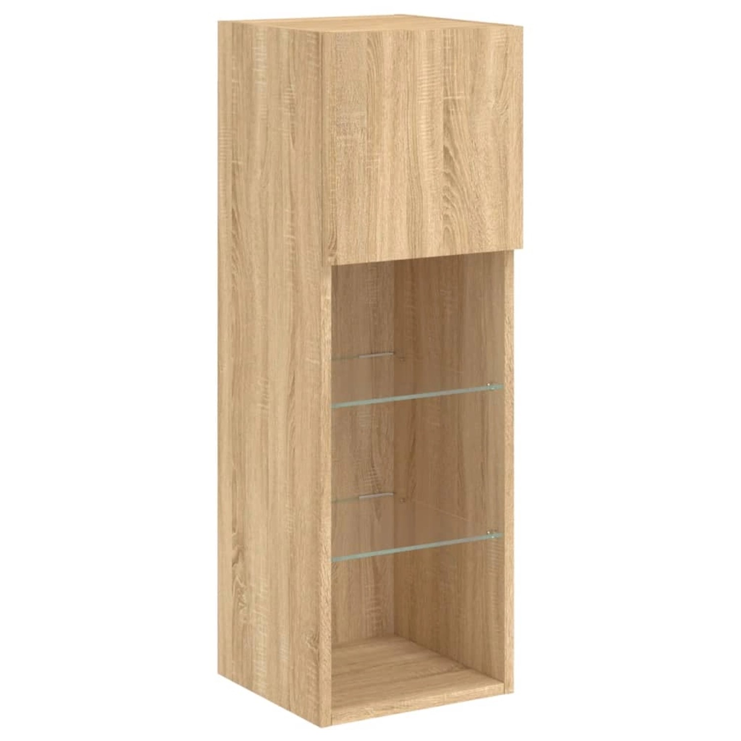 VidaXL TV-Schrank mit LED-Leuchten Sonoma-Eiche 30,5x30x90 cm günstig online kaufen