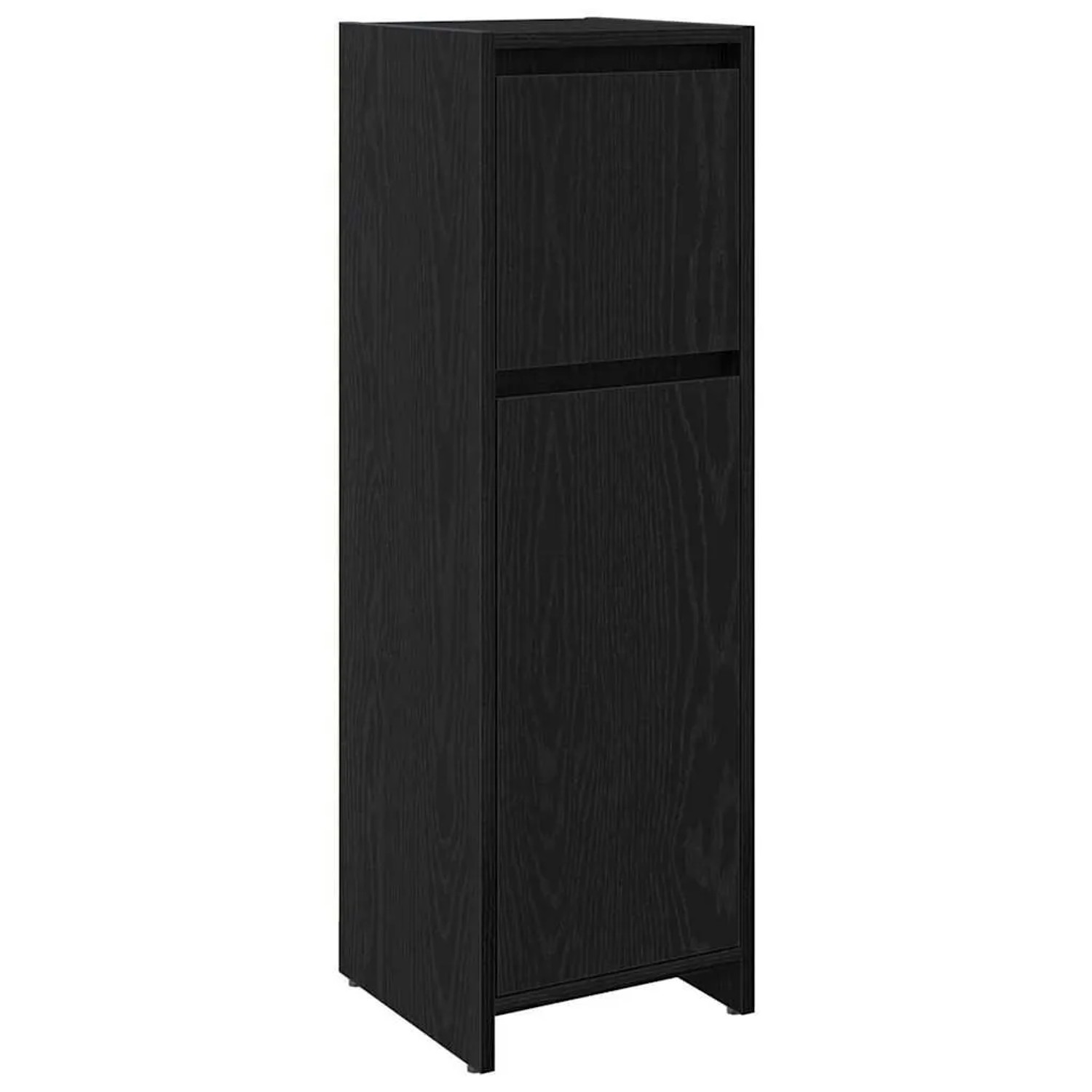 vidaXL Badezimmerschrank mit Tür Schwarz Eichen-Optik 30 x 30 x 95 cm 86250 günstig online kaufen