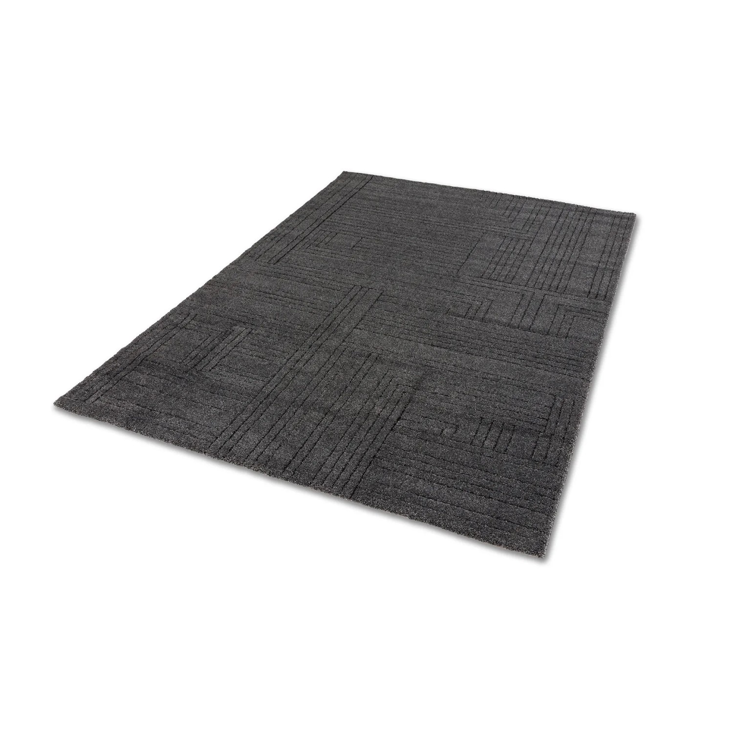 Schöner Wohnen Teppich Pure Design Grafisch 160 cm x 230 cm Anthrazit