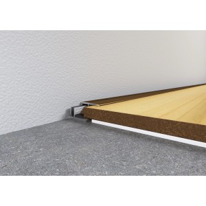 Abschlussprofil in Sand-Optik (900 mm) für Laminat/Parkett, inkl. Schrauben und Dübel.