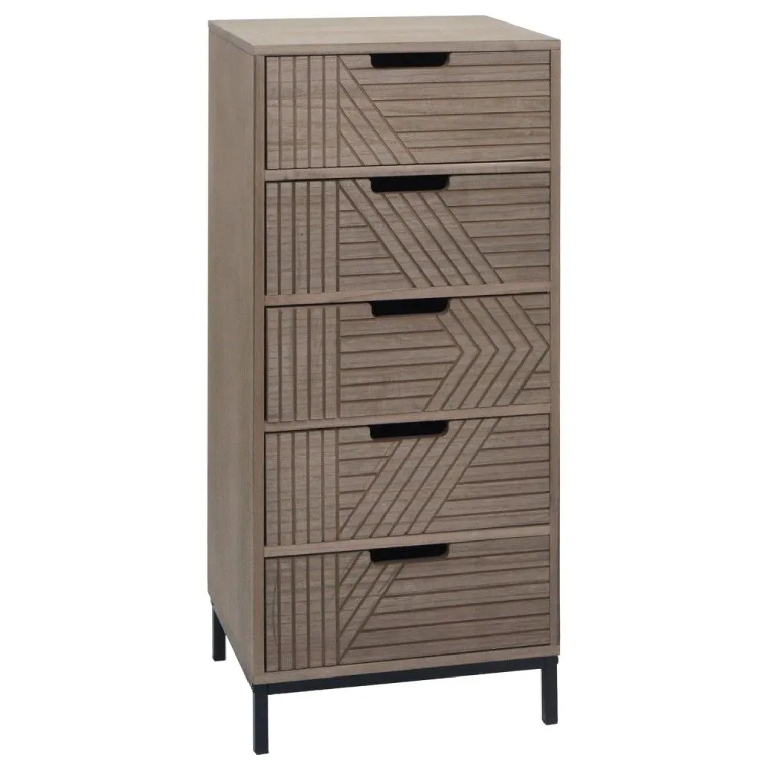 MCW Kommode N90 Grau-Braun