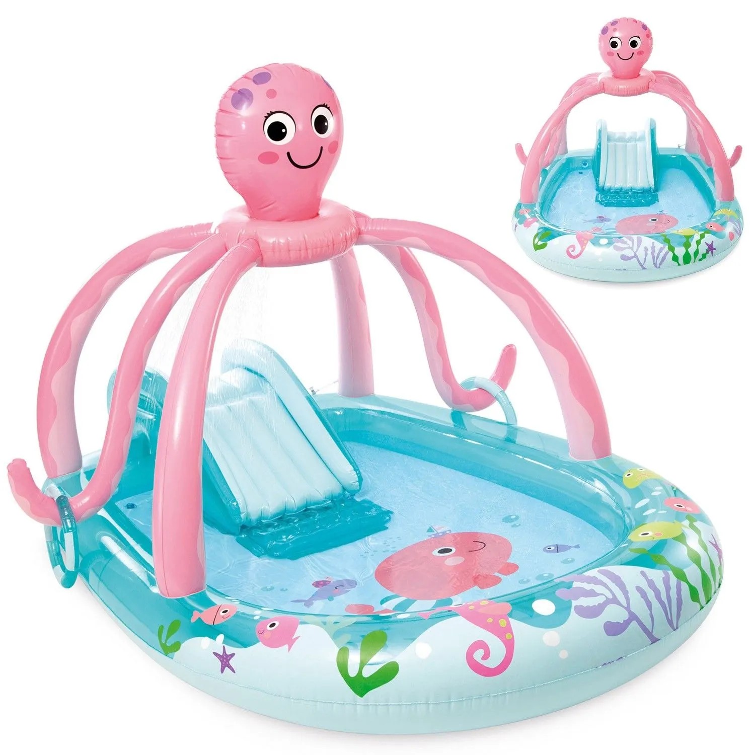 Intex Aufblasbarer Spielplatz Fröhlicher Oktopus 56138