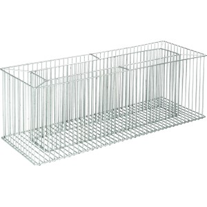 Leeres, feuerverzinktes Wilk Gabionen-Pflanzgefäß Emerald S, 72 cm, für Balkon und Terrasse.