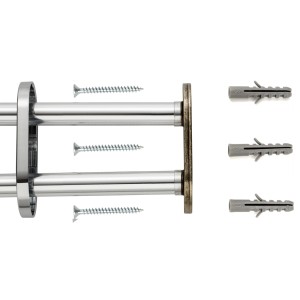 SOTECH Handtuchhalter 2 Armig Chrom Poliert Ausziehbar