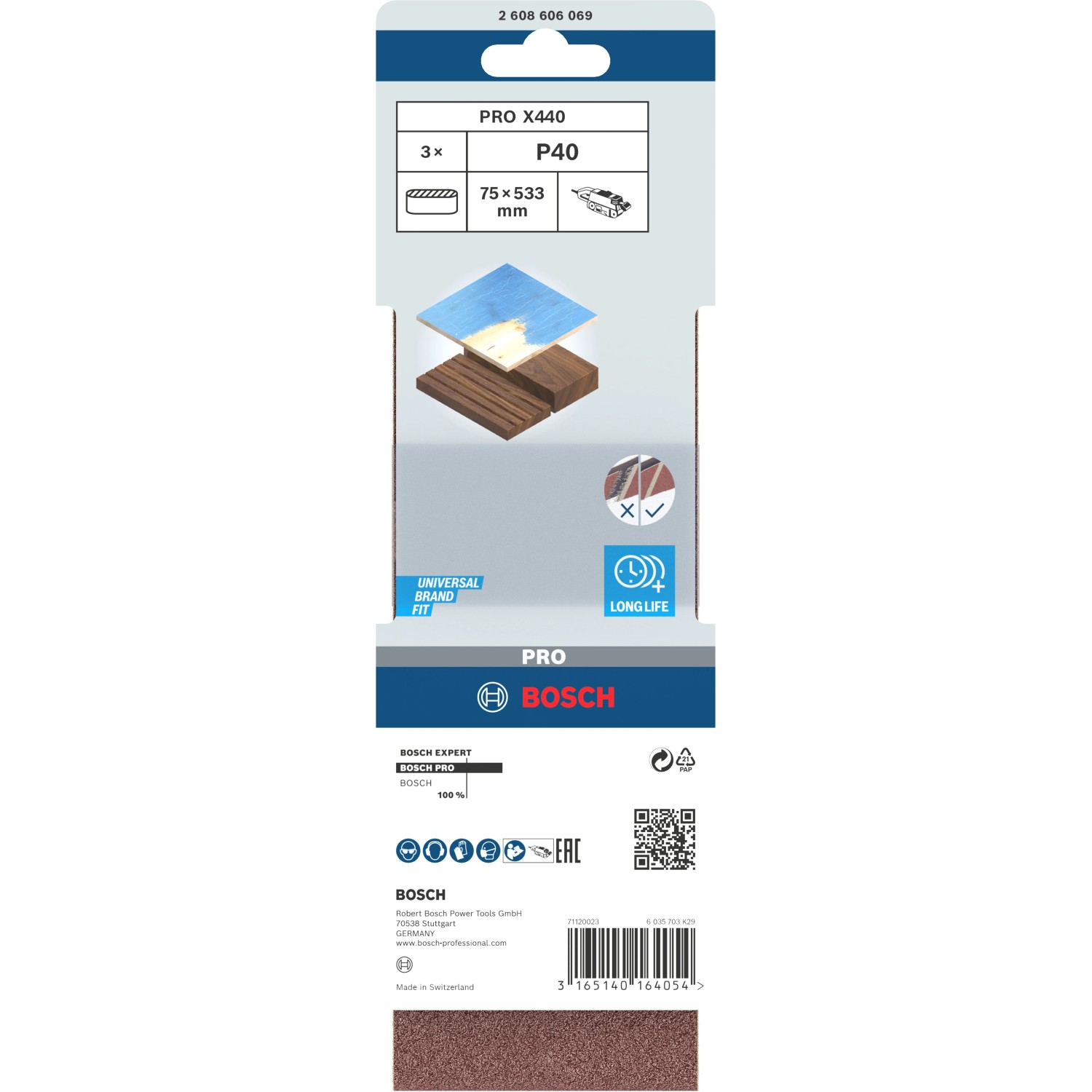 40 Stück Gewebeschleifbänder 75 X 533 Mm Für Bandschleifer – Körnung 40-120, Ideal Für Holz & Metall