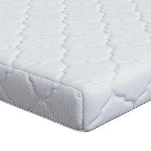 vidaXL Matratze mit Kokosnusschicht Weiß 200 x 140 cm PU-Schaum 4106386