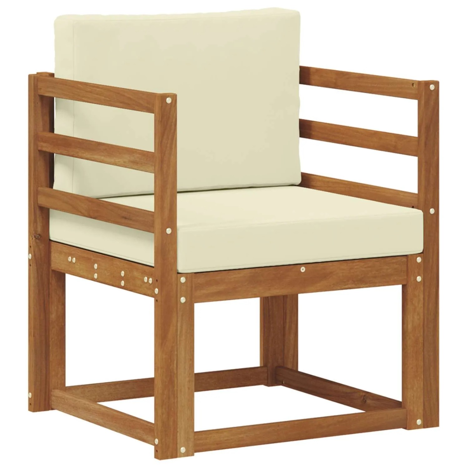 vidaXL Outdoor-Sofagarnitur Massives Akazienholz und Polyester 3436217