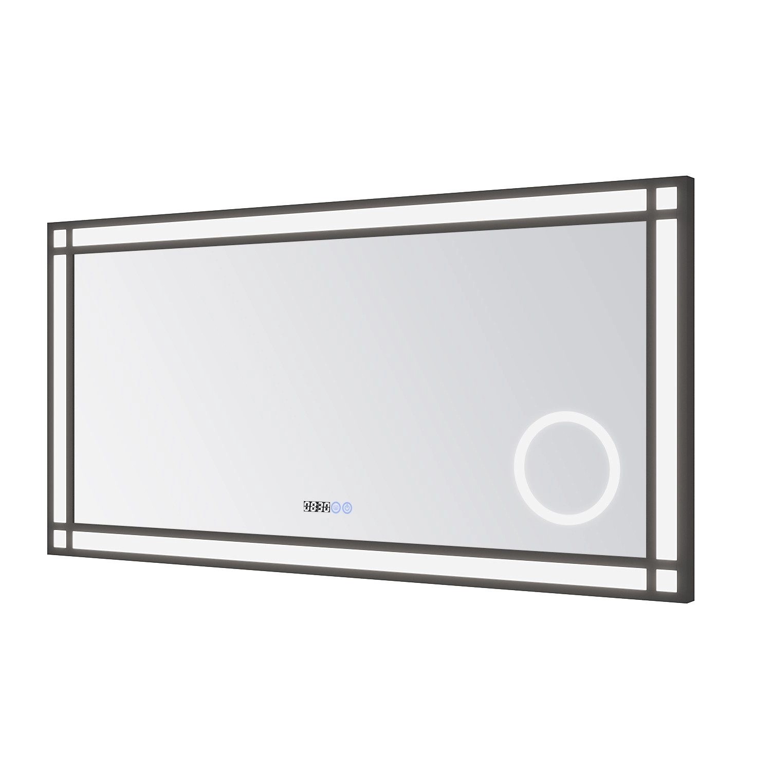 Aquabatos Badspiegel mit 3-fache Vergrößerung Spiegel mit Beleuchtung 120 x günstig online kaufen