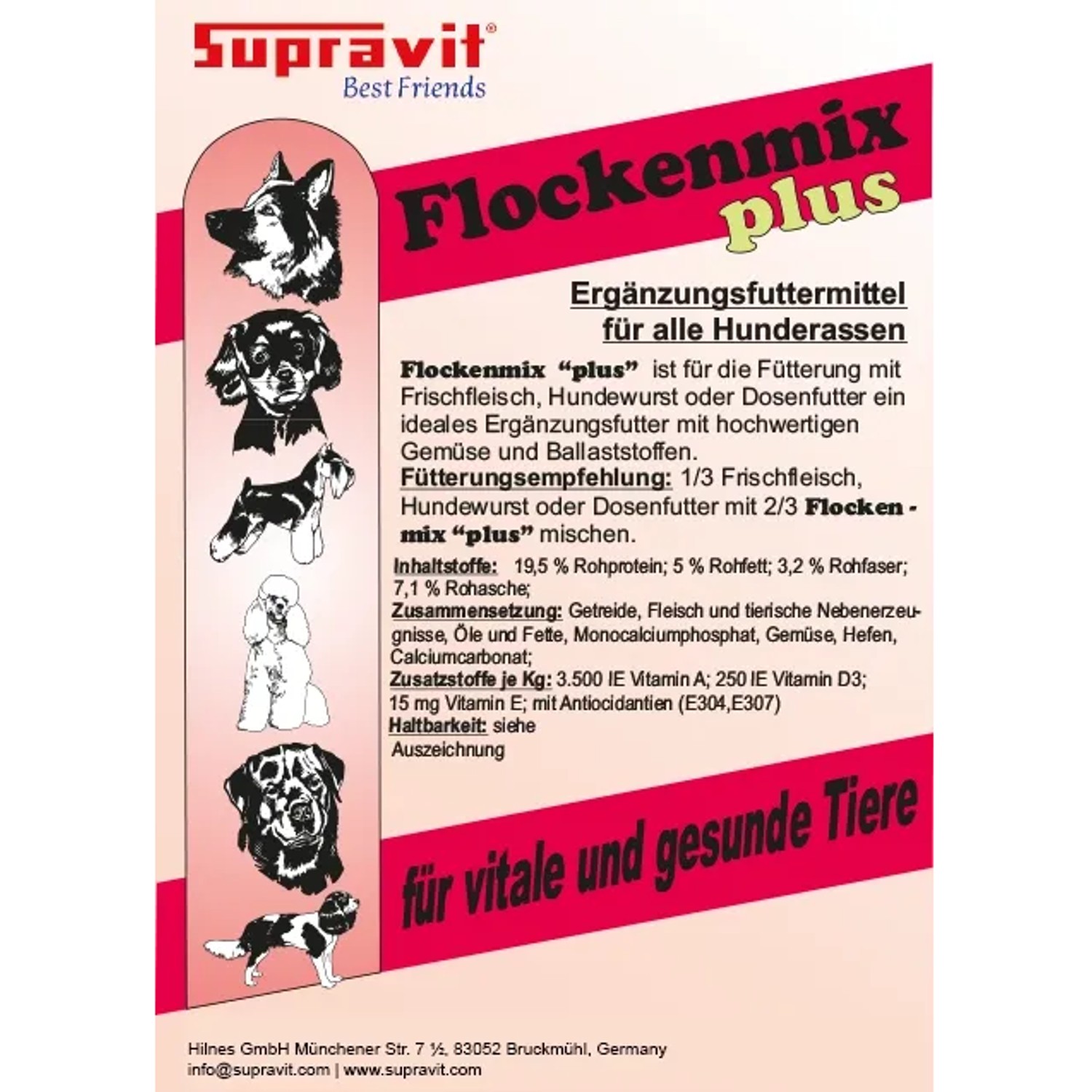 Supravit Flockenmix Plus für Hunde Flockenmischung mit Gemüse_9