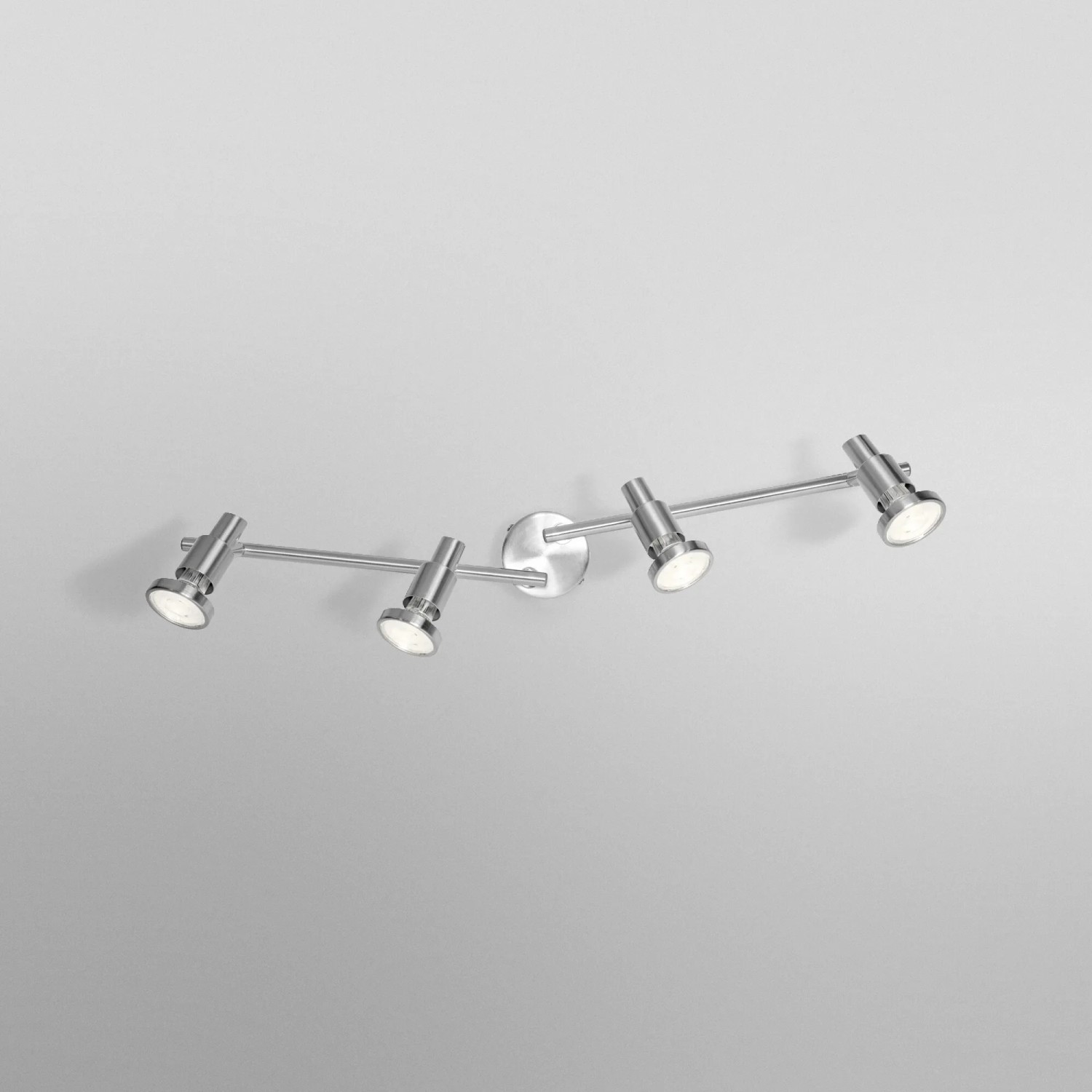 Ledvance LED-Spot, 4-flammig, silberfarben, 17 cm. Deckenleuchte mit vier Strahlern.