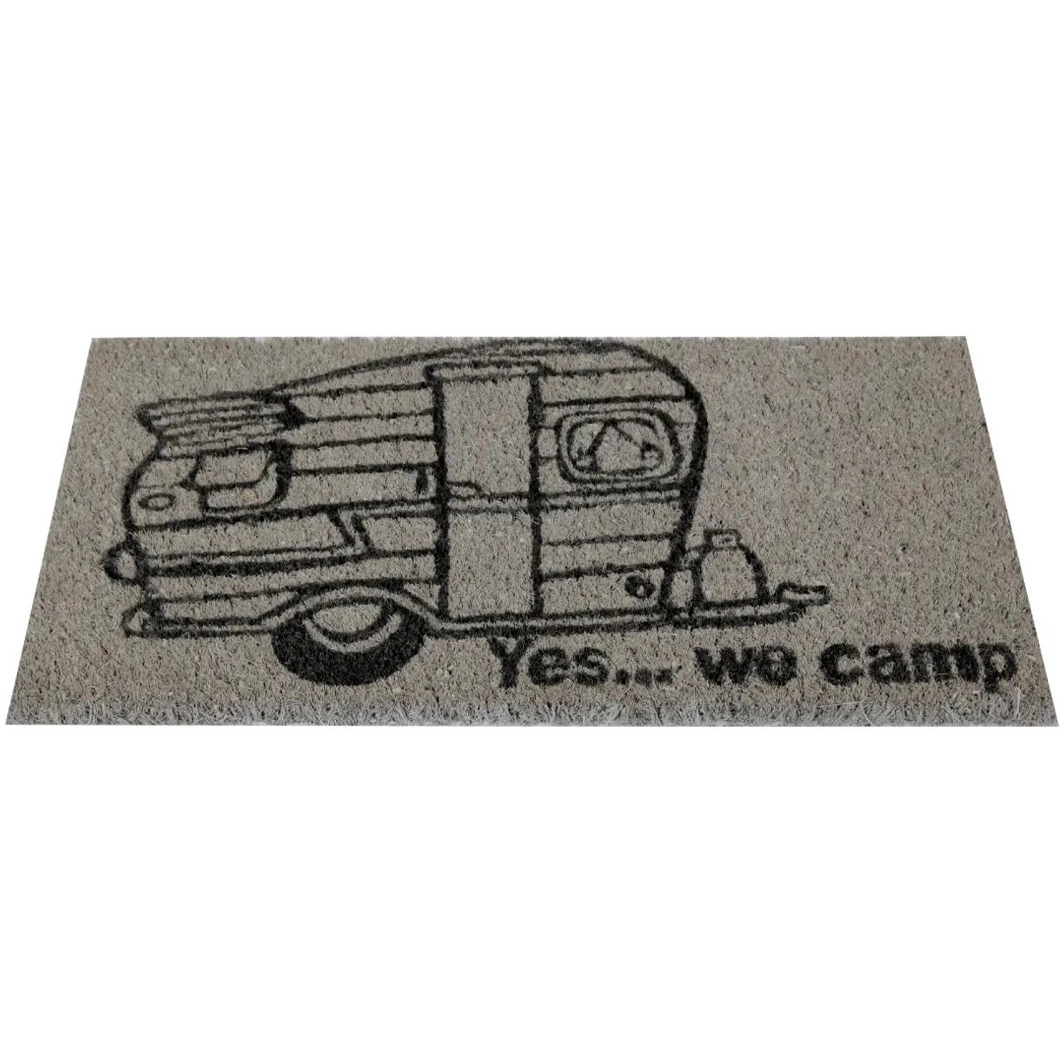 Bestlivings Kokos Fußmatte Grau 25 x 50 cm Yes We Camp günstig online kaufen