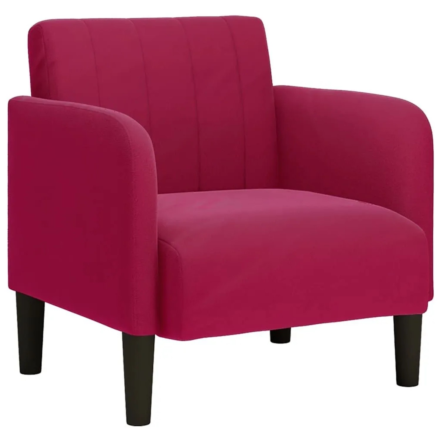 vidaXL Sessel mit Armlehnen Weinrot 54 cm Samt 4100582