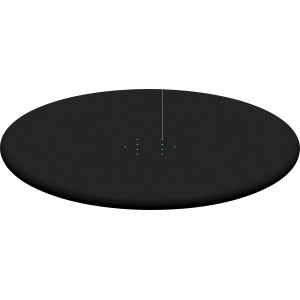 Bestway Flowclear Poolabdeckung, PVC, schwarz, Ø 244 cm. Schutz vor Verschmutzungen.