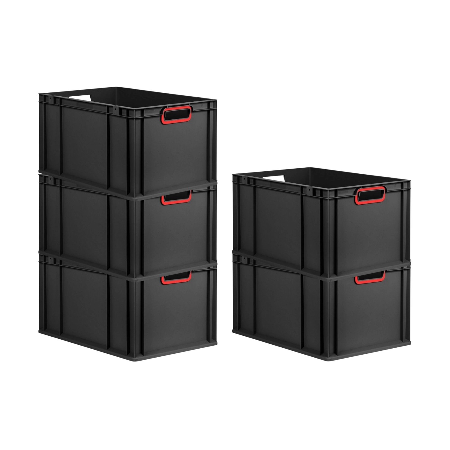 PROREGAL SparSet 5x Eurobox Nextgen Color HxBxT 32x40x60cm 65 Liter Griffe günstig online kaufen