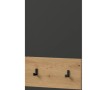 Inn.Furn Garderobenpaneel in Grau und Eiche 45 x 165 cm Cooper