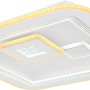 Moderne, dimmbare LED-Deckenleuchte Valeria, weiß, mit Fernbedienung zur Farbanpassung.