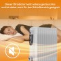 TroniTechnik Ölradiator TT-OR 111 mit schlafender Frau, leise Elektroheizung mit 2500 Watt.
