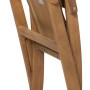 Zusammengeklappter Siena Garden Klappsessel Falun aus Akazienholz, beige.