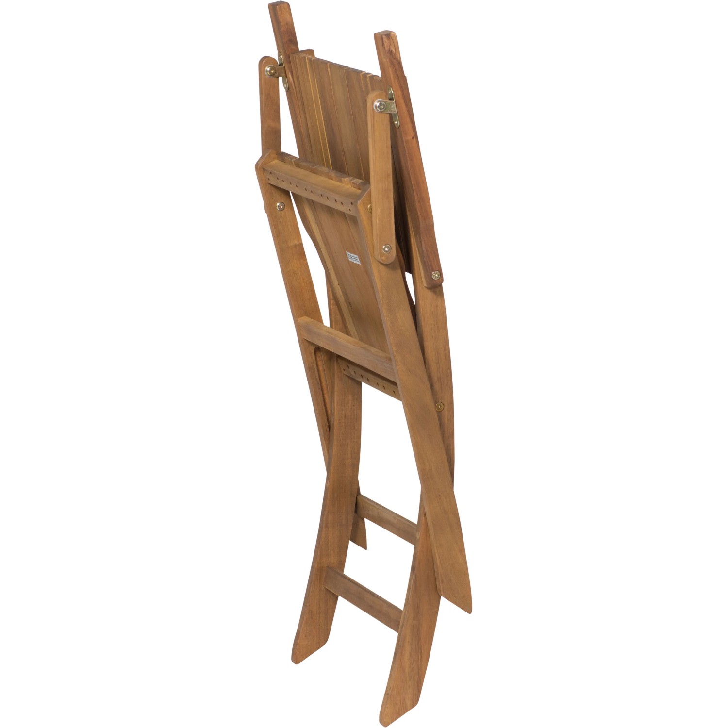 Zusammengeklappter Siena Garden Klappsessel Falun aus Akazienholz, beige.