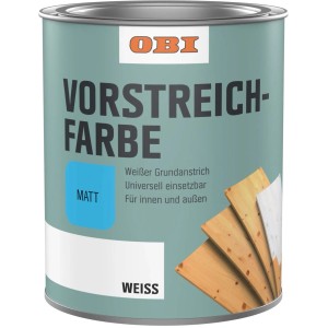 OBI Vorstreichfarbe Weiß matt 750 ml