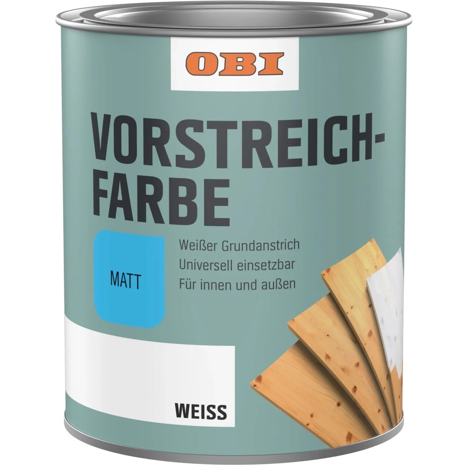 OBI Vorstreichfarbe Weiß matt 750 ml