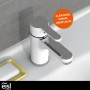 Eisl DIZIANI Waschtischarmatur in Weiß-Chrom, modernes Design für Ihr Badezimmer.