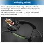 Detailaufnahme des Junsun 11kW EV Ladekabels mit Typ 2 Stecker und CEE Stecker, Zubehör für E-Auto Ladestationen.