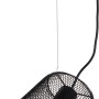 Schwarze Näve Pendelleuchte Korie mit Gitter-Lampenschirm und E27 Fassung.