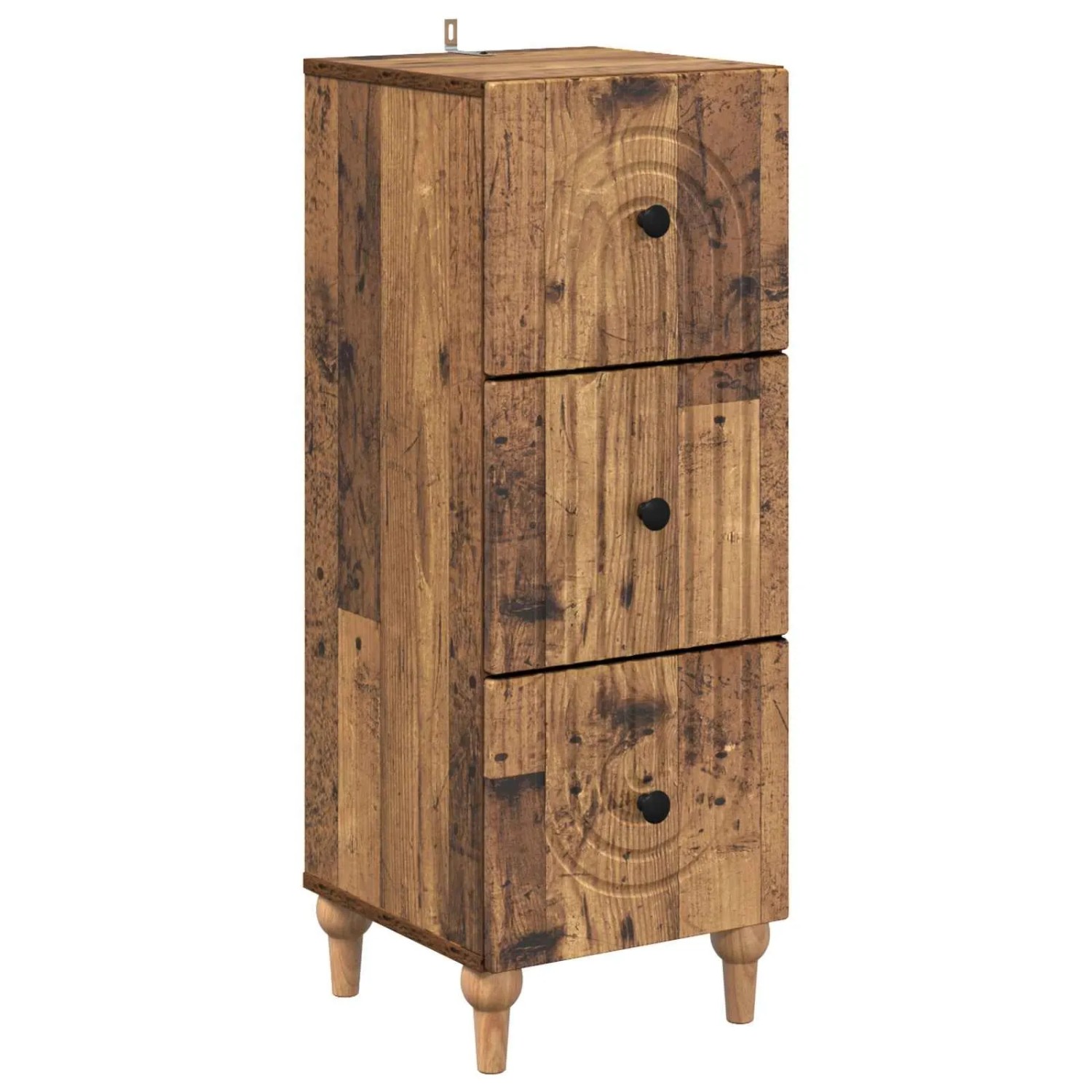 vidaXL Schubladenschrank Altholz 33 x 34,5 x 90 cm Holzwerkstoff 894163