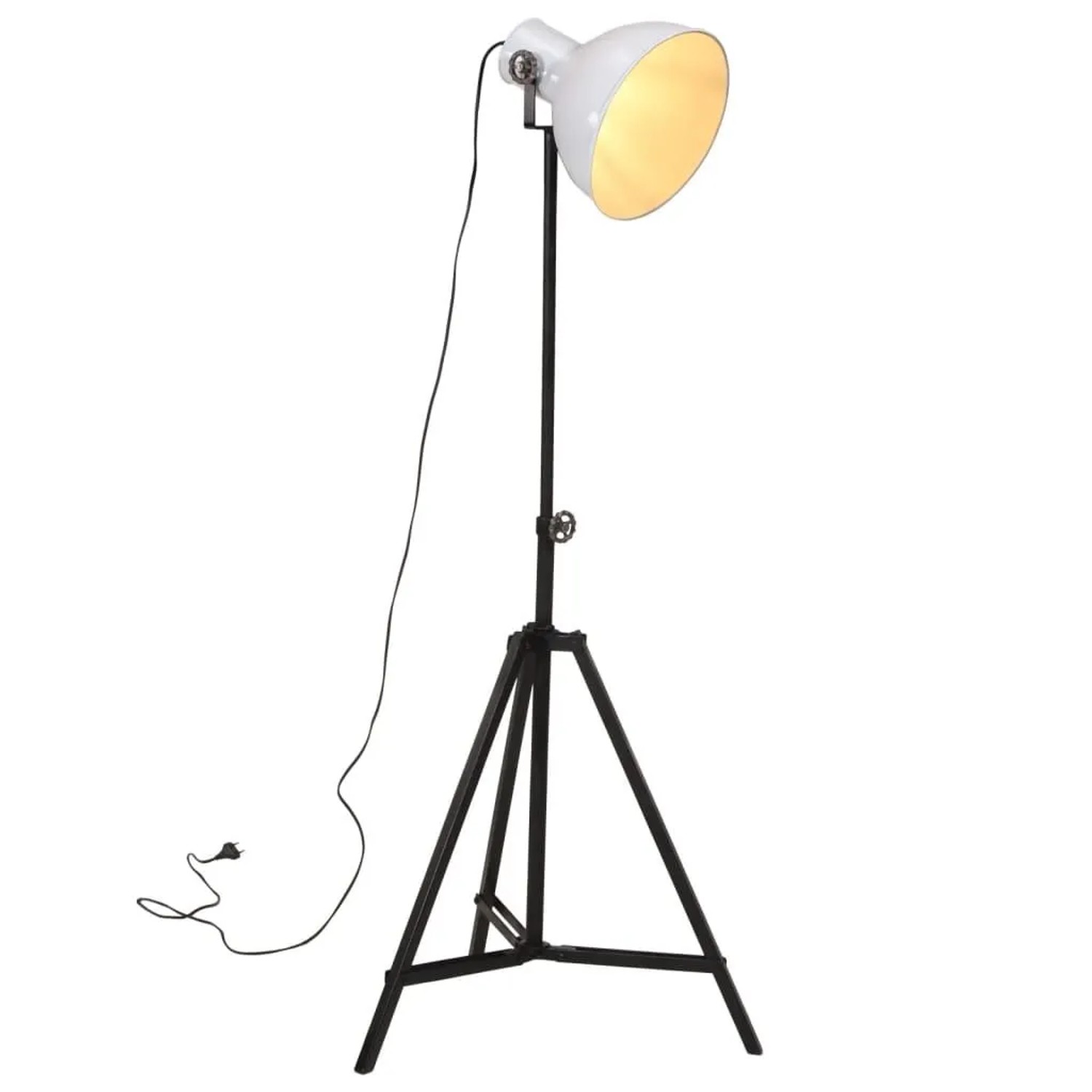 vidaXL Stehleuchte 25 W Weiß 61x61x90/150 cm E27 371865