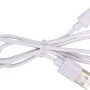 Weißes USB-C Kabel (100cm) zum Aufladen des Akku-Tischventilators.