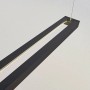 Moderne, schwarze LED Büroleuchte Cuna aus Aluminium für das Arbeitszimmer.