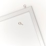 Magnetischer Wochenplaner von Zeller, alugrau, mit Ösen zur Wandmontage.