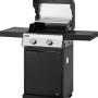Jamestown Gasgrill Kane mit 2 Brennern, modularem Grillrostsystem und klappbaren Tischen.