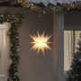 vidaXL LED-Weihnachtsstern Faltbar Weiß 57 cm 356188_2