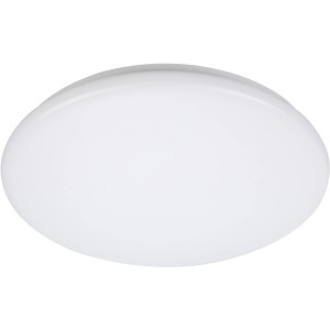 Weiße AEG LED-Deckenleuchte Mension, Ø 42 cm, aus Kunststoff für Flur oder Bad.