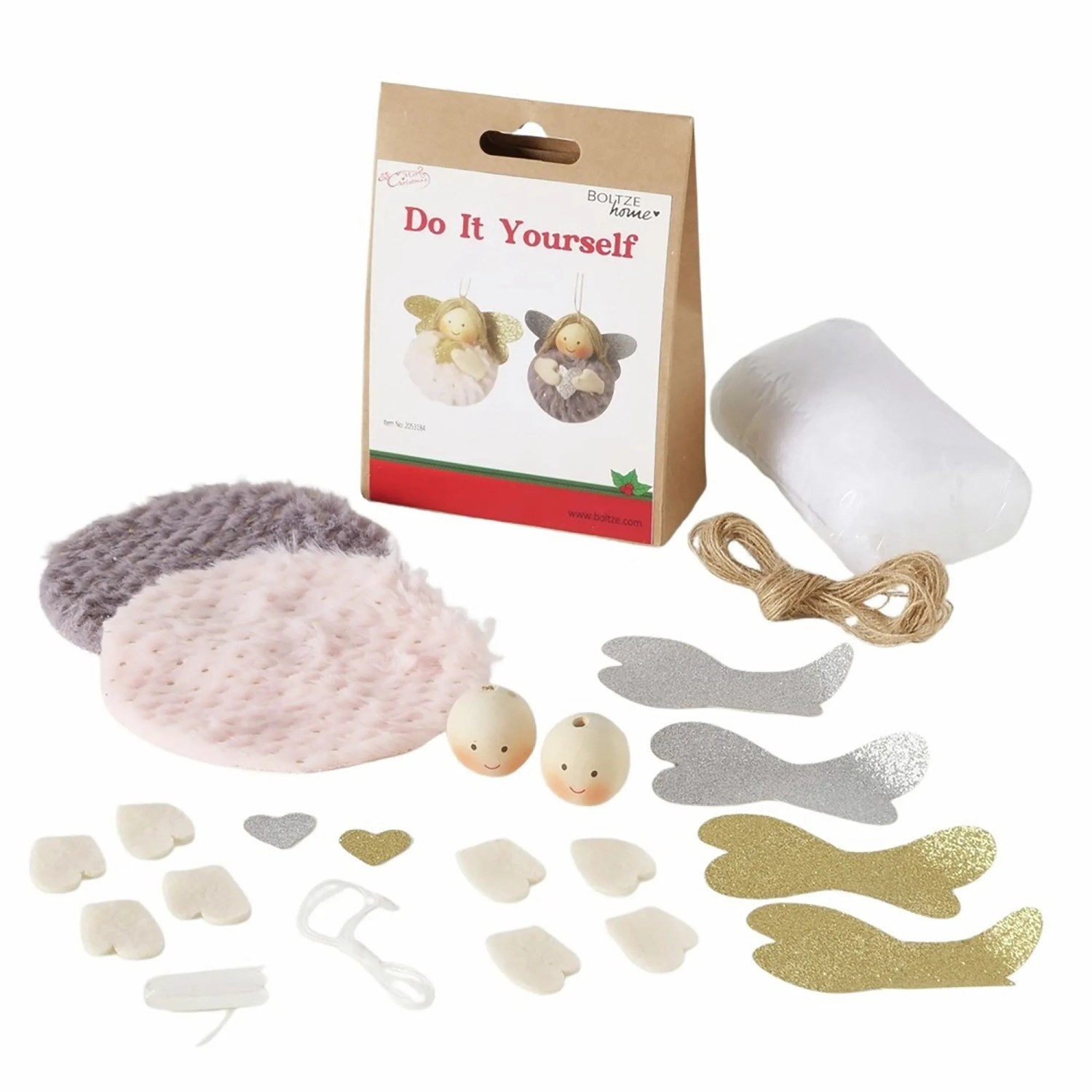 Boltze Schneemann-Bastelset Klein 11 cm x 4,9 cm x 14,9 cm Multicolor